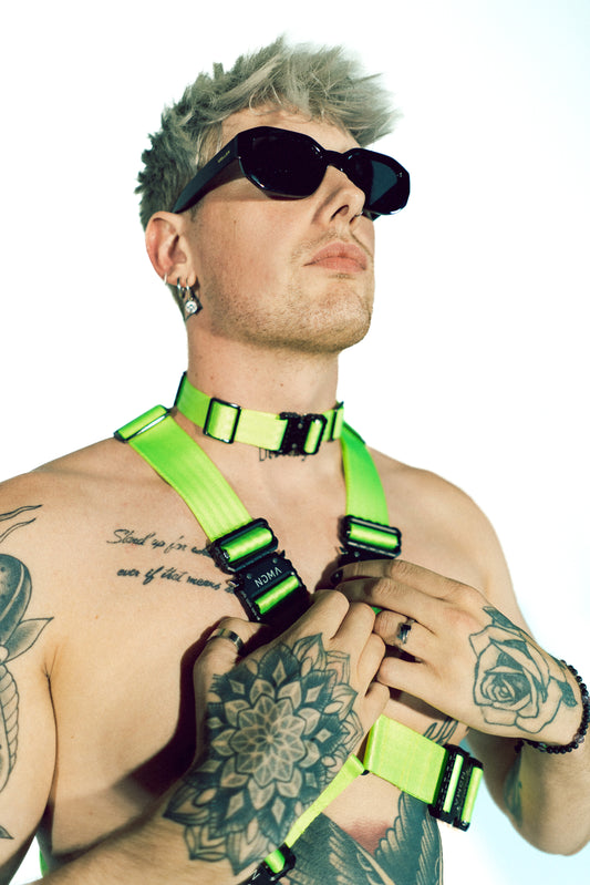 NDMAxGINA Alicia Choker -Lime Green-